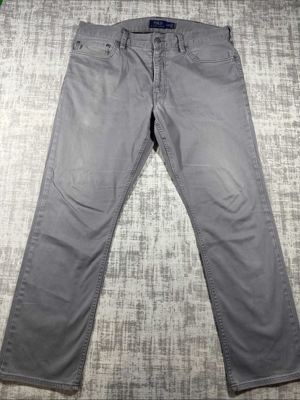 Polo by Ralph Lauren Men’s Gray Jeans Inseam 27, 36/30 waist & length Slim Strt